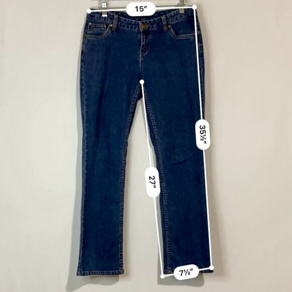 Woolrich Women’s Casual Medium Wash Denim Jeans Medium Blue Size 4 Petite EUC - Picture 6 of 7